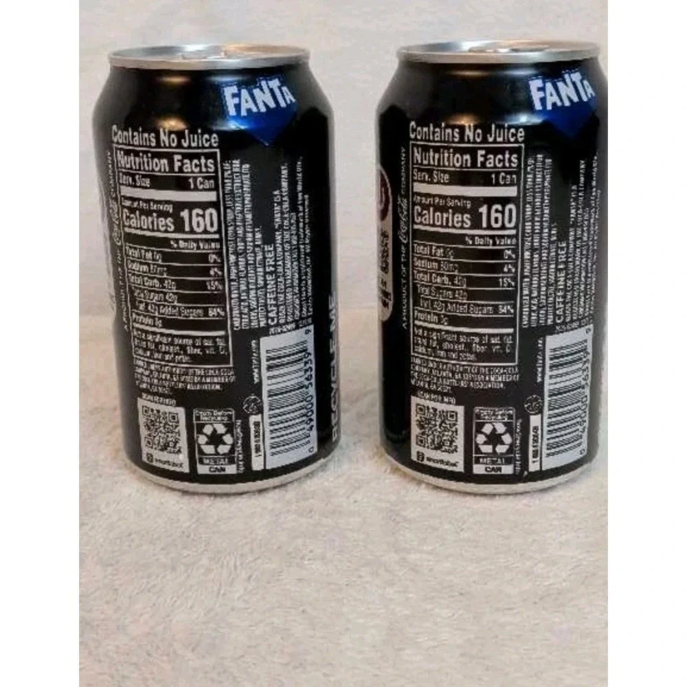 Fanta COLLECTOR Ghostface Horror Halloween Ghost Face Punch NEW Lot 2 8 Oz Cans